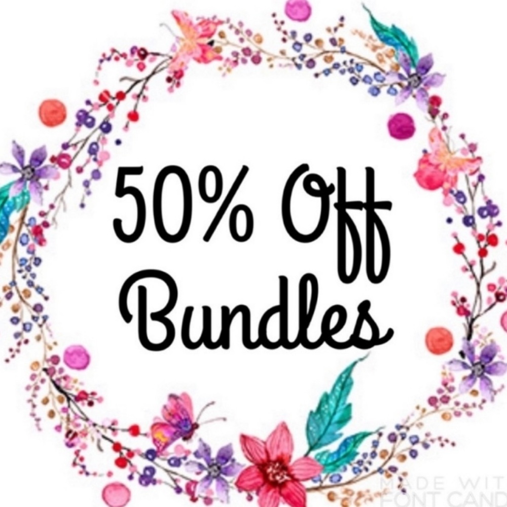 50 off all bundles of 3 or more